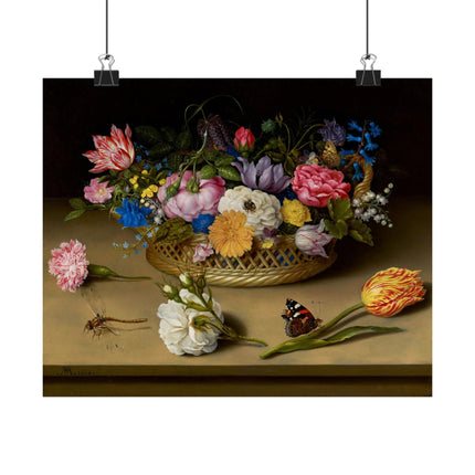 Flower Still Life by Ambrosius Bosschaert Matte Horizontal Posters