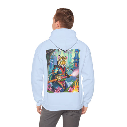 Cyberpunk Leopard – Heavy Blend™ Hooded Sweatshirt