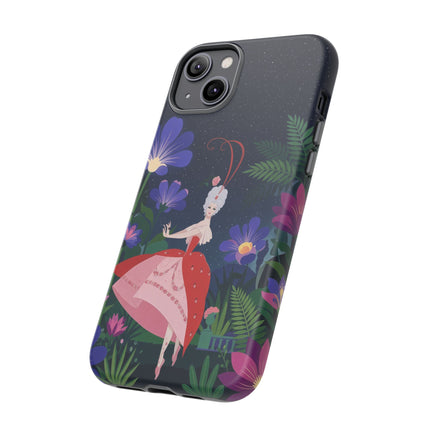 🌺✨ The Lady Of The Starlit Enchanted Garden Phone Case – Art Deco Floral Fantasy