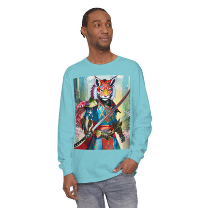 Cyberpunk Samurai Lion Long Sleeve T-Shirt