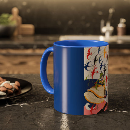 Flight of the Songbirds Colorful Mugs – Theatrical Whimsy & Colorful Harmony