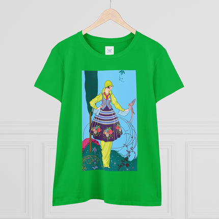 Exquisite Elegance by Umberto Brunelleschi Women's Midweight Cotton Tee