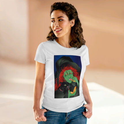 Mirror, Mirror A Witch's Touch Women's Midweight Cotton Tee