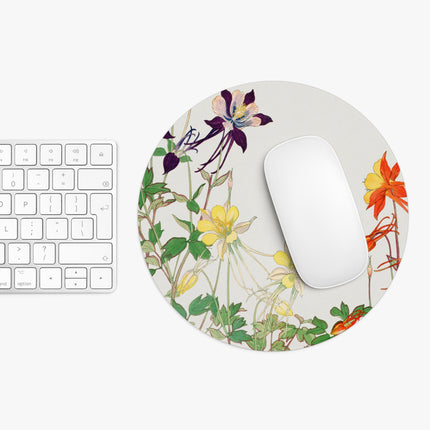Aquilegia Flower by Tanigami Kônan Mouse Pad, Round and Rectangle