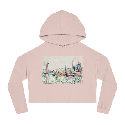 Concarneau by Paul Signac Women’s Cropped Hooded Sweatshirt