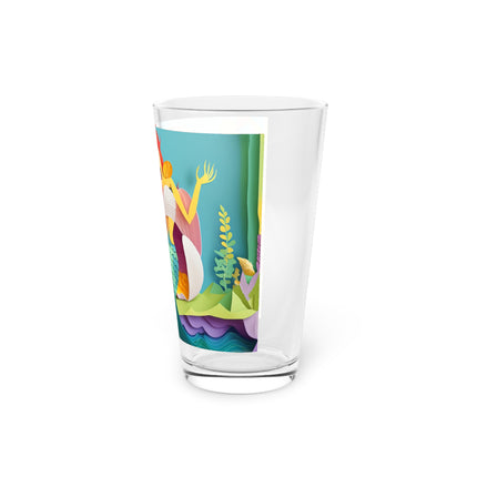 Charming Mermaid Glass, 16oz