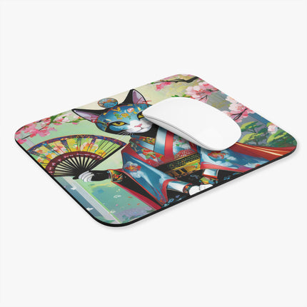 Cyberpunk Geisha Mouse Pad, Rectangle