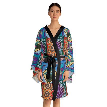 Floral Design by Emile-Alain Séguy Long Sleeve Kimono Robe (AOP)