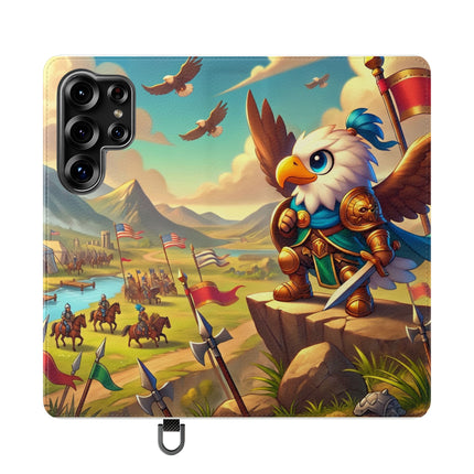 🦅⚔️ Watchful Guardian Flip Case – Courage, Leadership & Noble Adventure