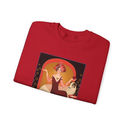 January & Garnet (from the Gem Series) by Sofia Chiostri Heavy Blend™ Crewneck Sweatshirt