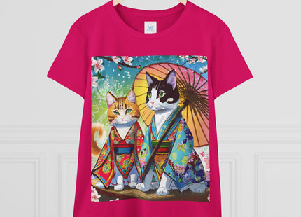Kimono Kitties Cotton Tee