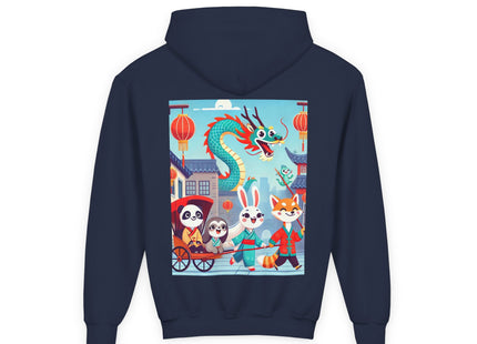 The Little Dragon and Friends Youth Heavy Blend Hooded Sweatshirt