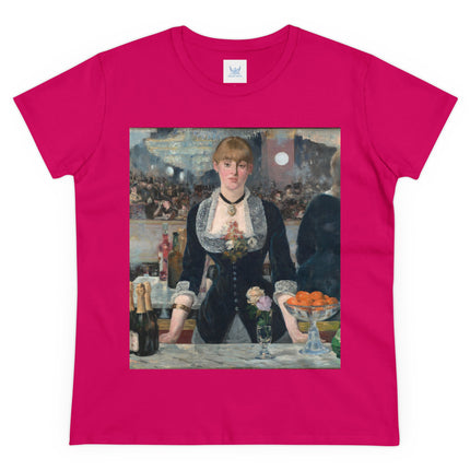 A Bar at the Folies-Bergère by Edouard Manet Women's Midweight Cotton Tee