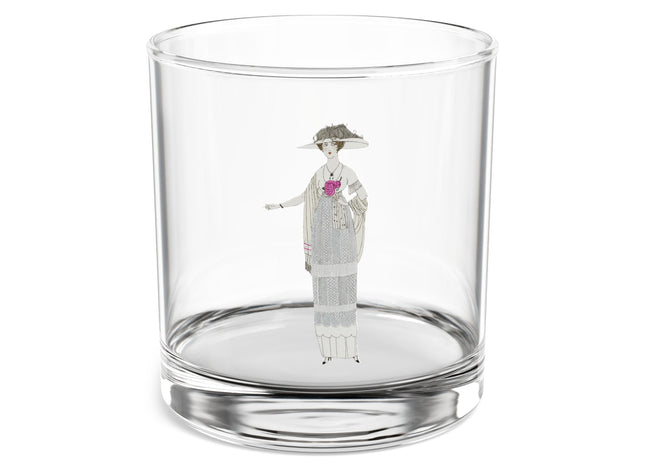 Robe de linon (Linen Dress) by Charles Martin Rocks Glass, 10oz