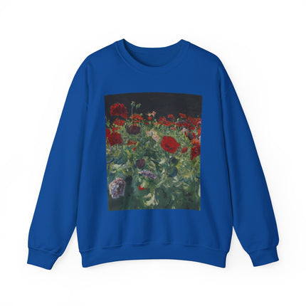 Poppies (A Study of Poppies for Carnation, Lily, Lily, Rose) by John Singer Sargent Heavy Blend™ Crewneck Sweatshirt