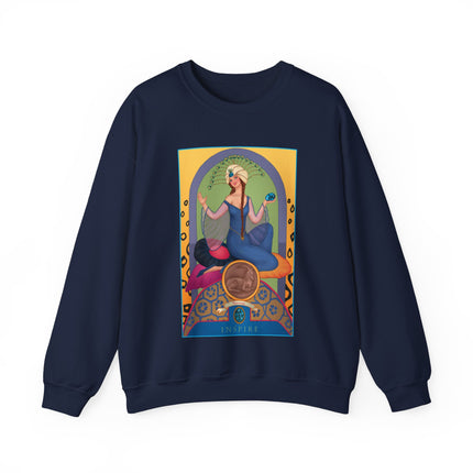 December & Tanzanite (from the Gem Series) by Sofia Chiostri Heavy Blend™ Crewneck Sweatshirt