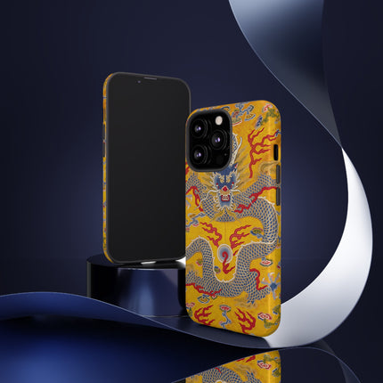 Majestic Dragon Regalia – Imperial 12-Symbol Robe Phone Cases