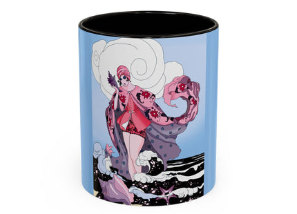 Goddess of the Swirling Sea Colorful Mugs (11oz, 15oz)
