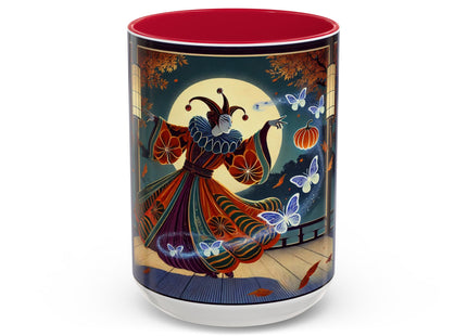 Court Magician with Ghost Butterflies Colorful Mugs (11oz, 15oz)