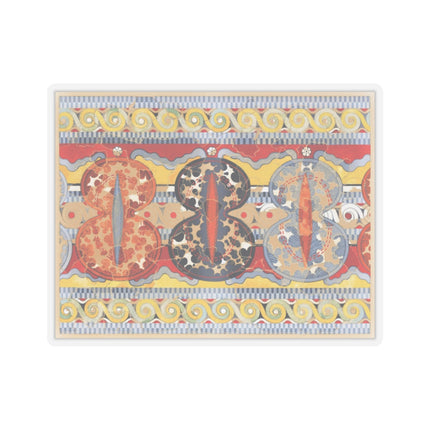 Reproduction of the Shield Frieze by Emile Gilliéron Kiss-Cut Stickers (4 Sizes)