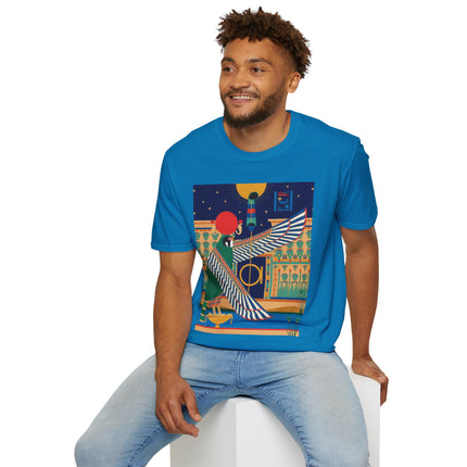 Winged Sun Disc & Falcon T-Shirt – Emblem of Hermes Trismegistus