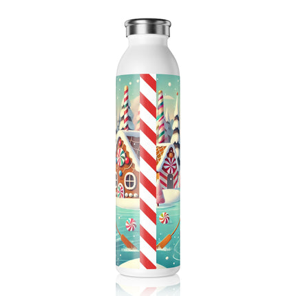 Nutcracker Candy-Striped Adventure Slim Water Bottle