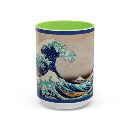 The Great Wave off Kanagawa by Katsushika Hokusai Colorful Mugs (11oz, 15oz)