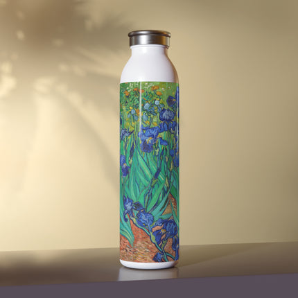 Irises by Vincent Van Gogh Slim Water Bottle