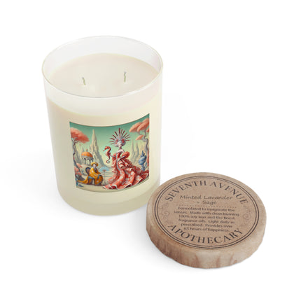The Seahorse Court Scented Candle - Full Glass, 11oz