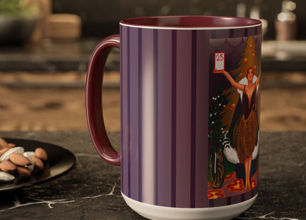 Countdown to Christmas Elegance Colorful Mugs (11oz, 15oz)