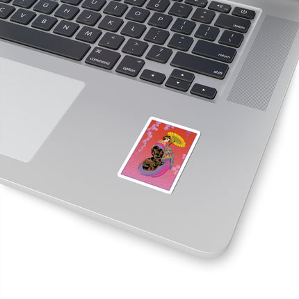 Enchanting Geisha Kiss-Cut Stickers (4 Sizes)