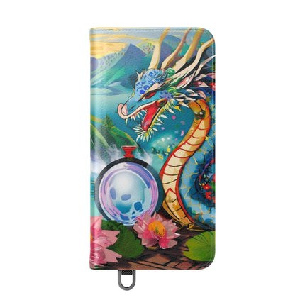 🐉💎 Wisdom's Guardian Flip Case – Dragon's Embrace & Eternal Wisdom
