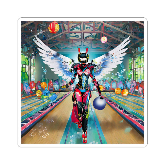 Samurai Robot Angels Kiss-Cut Stickers (4 Sizes)
