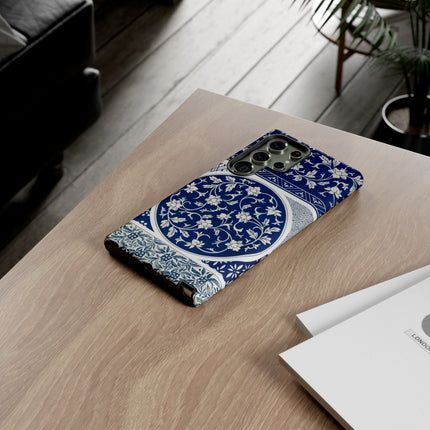 Blue Flower Pattern by Owen Jones Phone Cases
