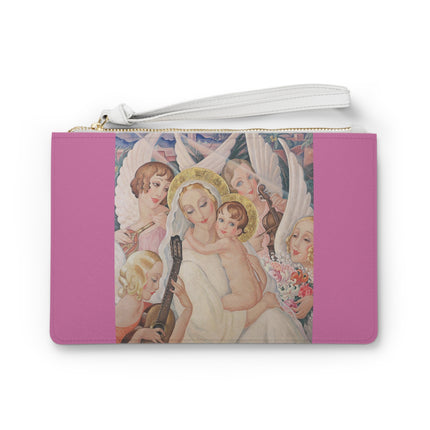 Madonna with Child Surrounded by Musical Angels by Gerda Wegener Clutch Bag