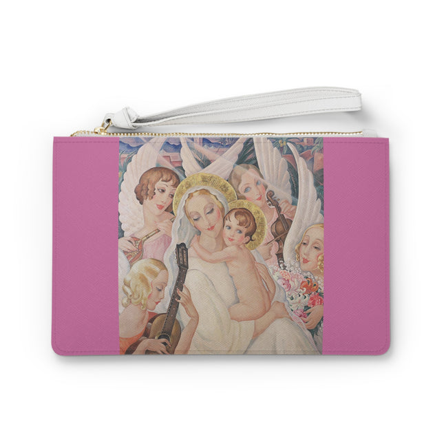 Madonna with Child Surrounded by Musical Angels by Gerda Wegener Clutch Bag