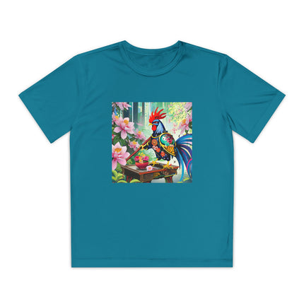 Cyberpunk Rooster Youth Competitor Tee