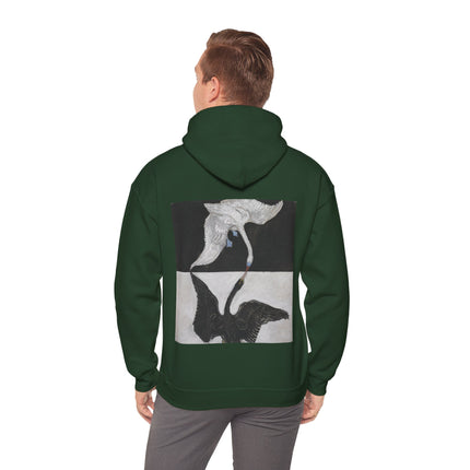 The Swan by Hilma af Klint Heavy Blend™ Hooded Sweatshirt