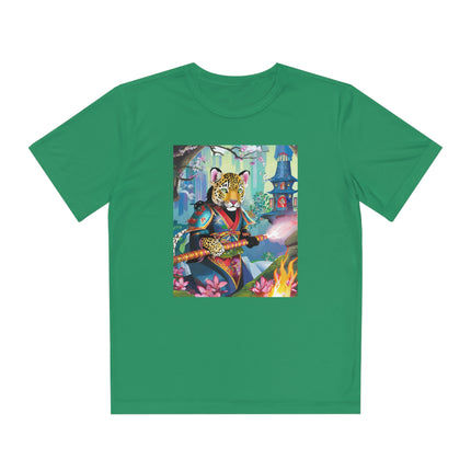 Cyberpunk Leopard Youth Competitor Tee
