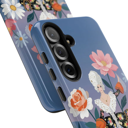 🌸🎀 The Grand Floral Promenade Phone Case – Art Deco Fashion Fantasy