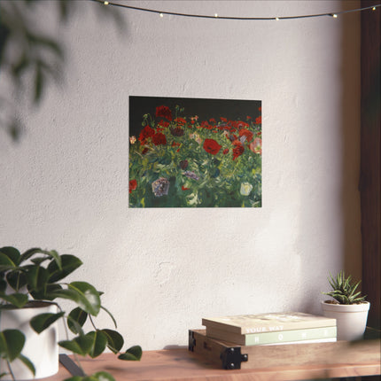 Poppies (A Study of Poppies for Carnation, Lily, Lily, Rose) by John Singer Sargent Matte Horizontal Posters