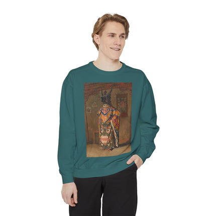A Buddhist Lama by Vasily Vereshchagin Garment-Dyed Sweatshirt