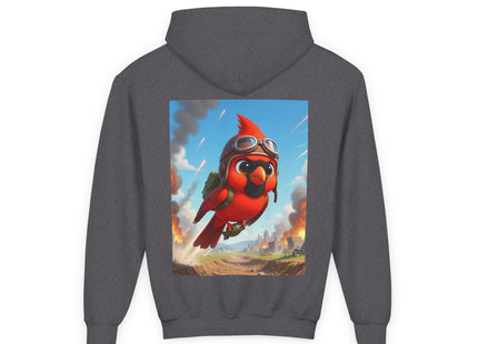 Cardinal Dive Bomber Youth Heavy Blend Hooded Sweatshirt