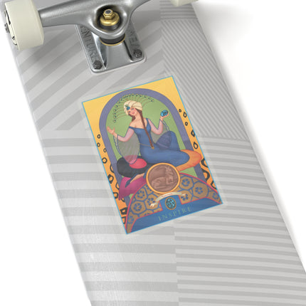 December & Tanzanite (from the Gem Series) by Sofia Chiostri Kiss-Cut Stickers (4 Sizes)