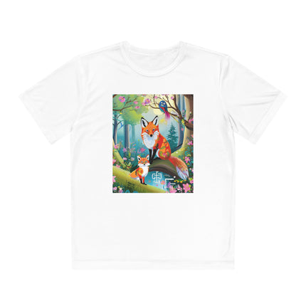 Mischievous Fox Youth Competitor Tee – Forest Fun & Whimsical Adventure