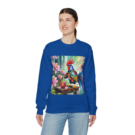 Cyberpunk Rooster Unisex Heavy Blend™ Crewneck Sweatshirt