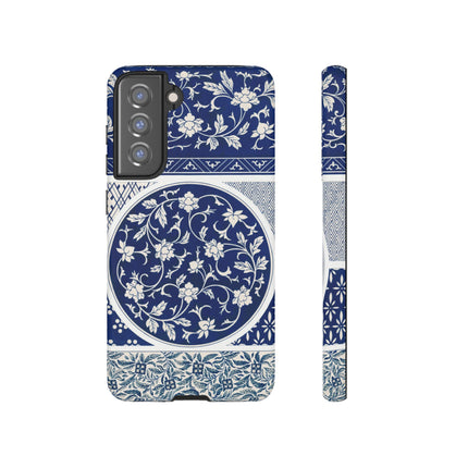 Blue Flower Pattern by Owen Jones Phone Cases