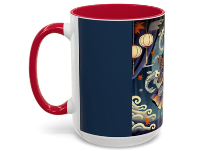 Skeleton Kabuki Performer Colorful Mugs (11oz, 15oz)