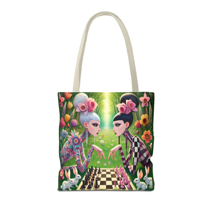 The Spring Gambit: A Fairy’s Move Tote Bag – Whimsical Chess & Spring Magic