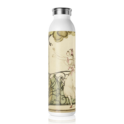 Sur talons rouges (On Red Heels) pl 02 by Gerda Wegener Slim Water Bottle